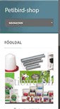 Mobile Screenshot of petibird.com